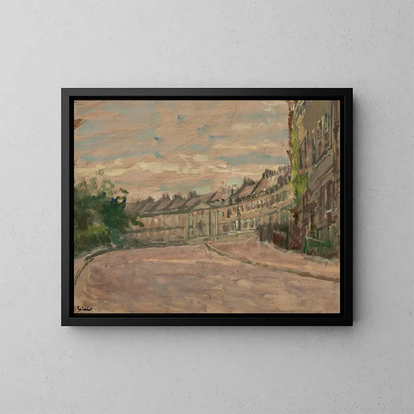 Crescent Lansdown a Bath - Walter Richard Sickert — quadro incorniciato alla parete