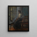 Donna seduta vicino a una finestra - Walter Richard Sickert — quadro incorniciato alla parete
