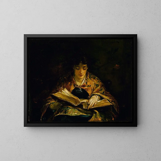 Tra i poeti antichi - Walter Shirlaw — quadro incorniciato alla parete