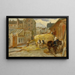 La Carrozza di fieno - Walter Shirlaw — quadro incorniciato alla parete