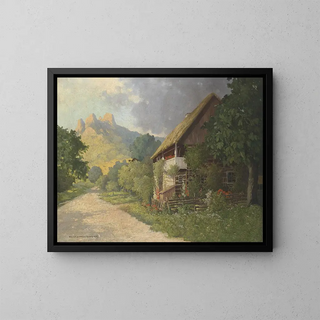 Scène idilliaca - Walter Stoitzner — quadro incorniciato alla parete