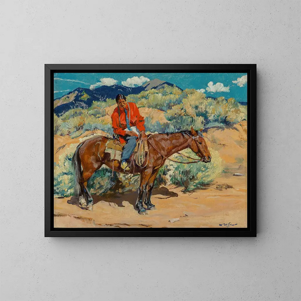 A proprio agio - Walter Ufer — quadro incorniciato alla parete