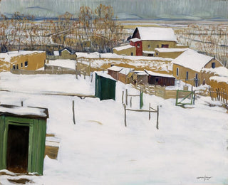 Taos sotto la neve - Walter Ufer — vista dell’opera