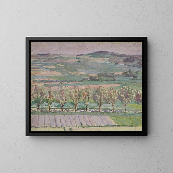 Paesaggio boscoso - Walther Gamerith — quadro incorniciato alla parete