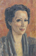 Portrait de Frauke Lauterbach - Walther Gamerith — quadro incorniciato alla parete