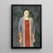 Dame au manteau bleu - Walther Gamerith — quadro incorniciato alla parete