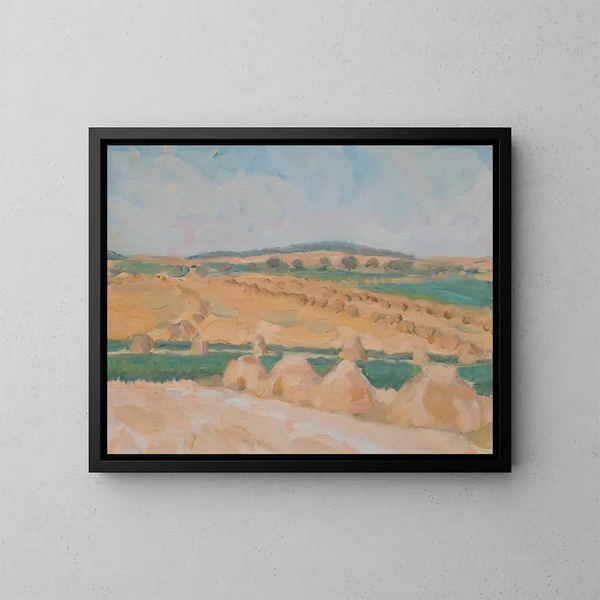Tempo della mietitura - Walther Gamerith — quadro incorniciato alla parete