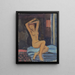 Personaggio con le braccia alzate - Walther Gamerith — quadro incorniciato alla parete