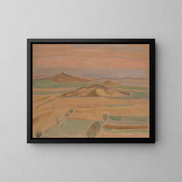 Paesaggio sacro - Walther Gamerith — quadro incorniciato alla parete