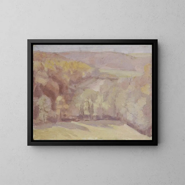 Paesaggio montano - Walther Gamerith — quadro incorniciato alla parete