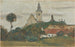 Paesaggio con Chiesa e Villaggio - Walther Gamerith — vista dell’opera