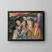 Società allegra - Walther Gamerith — quadro incorniciato alla parete