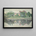 Château au bord du lac - Walther Gamerith — quadro incorniciato alla parete