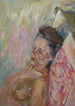 Nu femminile su cuscino - Walther Gamerith — vista dell’opera