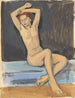 Donna nuda con braccia sollevate - Walther Gamerith — vista dell’opera