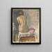 Nu femminile di schiena - Walther Gamerith — quadro incorniciato alla parete