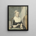 Ritratto di una dama all'uncinetto - Warner Horstink — quadro incorniciato alla parete