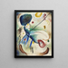 acquerello con tratto - Wassily Kandinsky — quadro incorniciato alla parete