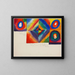Studi di colore con informazioni sulla tecnica di pittura - Wassily Kandinsky — quadro incorniciato alla parete
