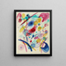 Composition in rosso blu verde e giallo - Wassily Kandinsky — quadro incorniciato alla parete