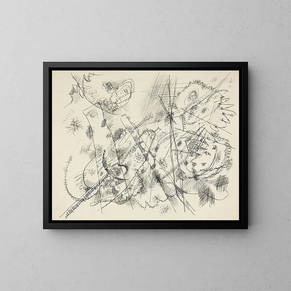 Conception pour une gravure - Wassily Kandinsky — quadro incorniciato alla parete