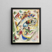Progetto di improvvisazione sognante - Wassily Kandinsky — quadro incorniciato alla parete