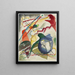 Progetto di immagine con una cornice bianca I - Wassily Kandinsky — quadro incorniciato alla parete