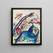 Bozzetto per l'immagine con una cornice bianca IV - Wassily Kandinsky — quadro incorniciato alla parete