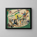 Studio per bordo verde - Wassily Kandinsky — quadro incorniciato alla parete