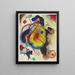 Conception di una decorazione murale per Edwin R. Campbell - Wassily Kandinsky — quadro incorniciato alla parete