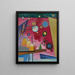 Rosso intenso - Wassily Kandinsky — quadro incorniciato alla parete