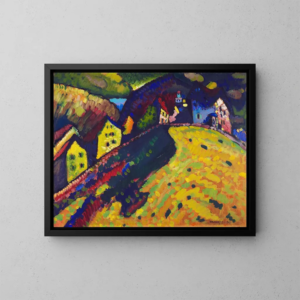 Case a Murnau - Wassily Kandinsky — quadro incorniciato alla parete