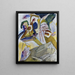 Improvisation 18 avec pierre tombale - Wassily Kandinsky — quadro incorniciato alla parete