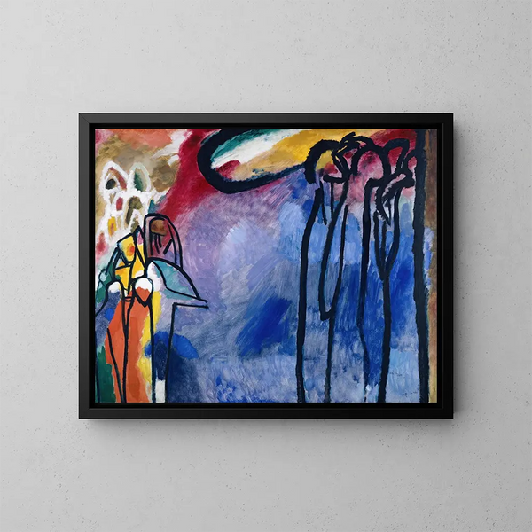 Improvvisazione 19 - Wassily Kandinsky — quadro incorniciato alla parete