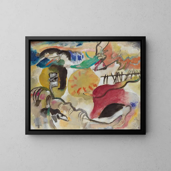 Improvisation 27: Giardino d'amore II - Wassily Kandinsky — quadro incorniciato alla parete