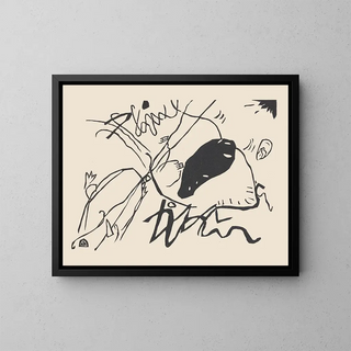 Klnge Pl02 - Wassily Kandinsky — quadro incorniciato alla parete