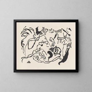 Klnge Pl06 - Wassily Kandinsky — quadro incorniciato alla parete