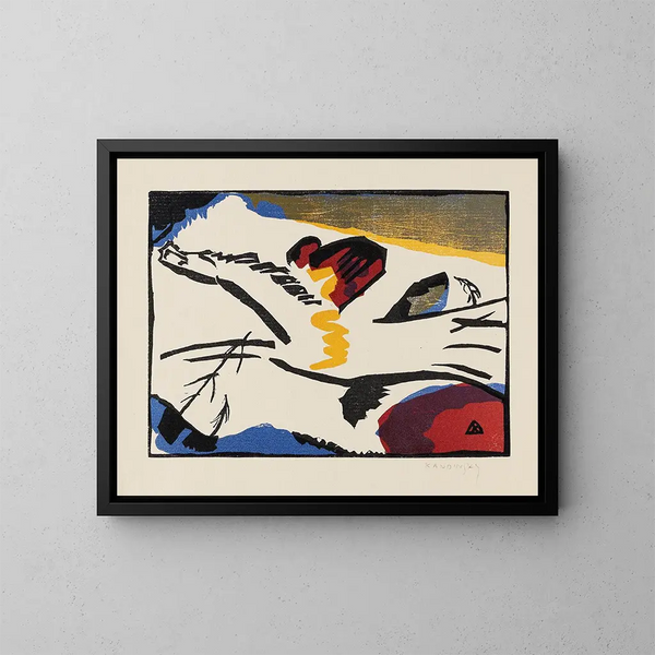 Lirismo - Wassily Kandinsky — quadro incorniciato alla parete