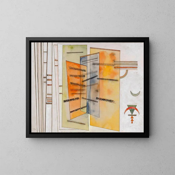 Des deux côtés - Wassily Kandinsky — quadro incorniciato alla parete