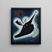 Pointu nero - Wassily Kandinsky — quadro incorniciato alla parete