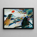Paesaggio romantico - Wassily Kandinsky — quadro incorniciato alla parete