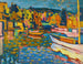 Studio per paesaggio autunnale con barche - Wassily Kandinsky — vista dell’opera