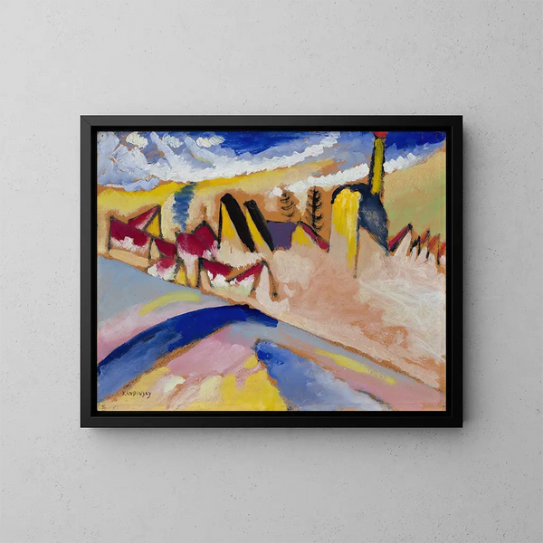 Studio per l'inverno n° II - Wassily Kandinsky — quadro incorniciato alla parete