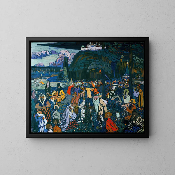 La vie en couleurs - Wassily Kandinsky — quadro incorniciato alla parete