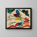 Con tre cavalieri - Wassily Kandinsky — quadro incorniciato alla parete