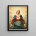 La Vierge Marie avec l'emblème du cœur sur la poitrine - Werner & Company — quadro incorniciato alla parete