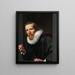 Ritratto di un orafo - Werner van den Valckert — quadro incorniciato alla parete
