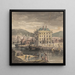 Weymouth con figure, spedizione e vista della Custom House - John Henderson — quadro incorniciato alla parete