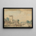 Paesaggio fluviale con un bac - Wigerus Vitringa — quadro incorniciato alla parete