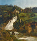 Wildbad Gastein, Le cascate di Wildbad Gastein - Ferdinand Georg Waldmüller — vista dell’opera